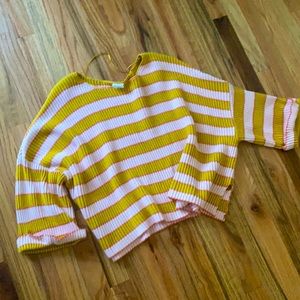 By Together Stripe Crop Sweater